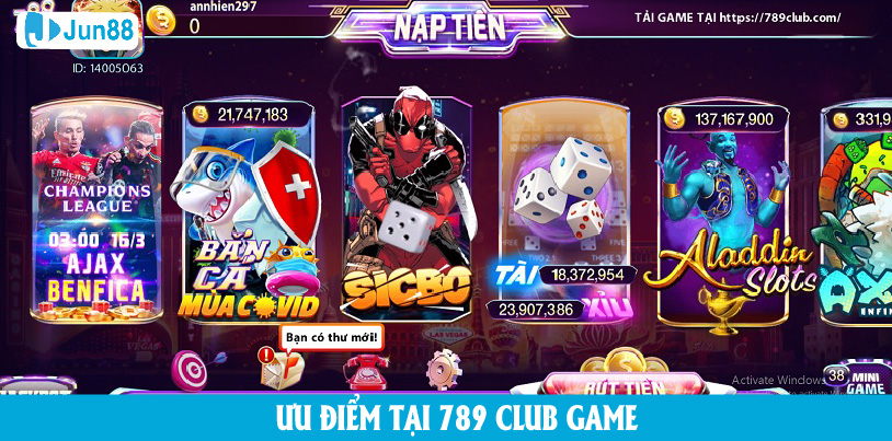 Ưu điểm tại 789 club game